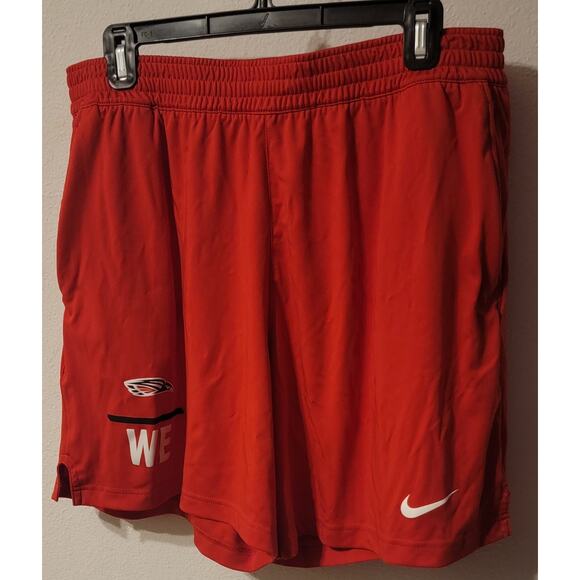 Nike Red Mens Athletic Basketball Shorts Sz XL Dri-Fit SOU Raiders WE - Picture 1 of 7